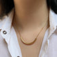 Curved bar necklace