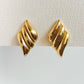 Wing oversized studs earrings