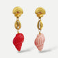 Blush shell earrings