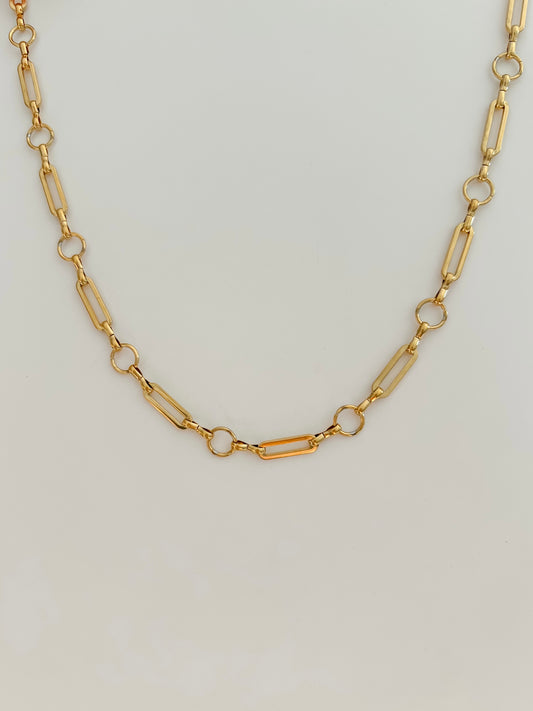 Long clip chain necklace