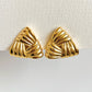Triangle oversized studs earrings