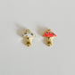 Enamel mushroom charm