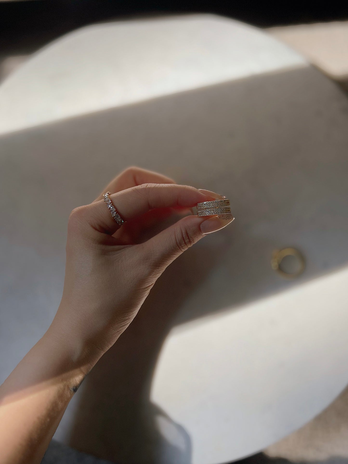 Open double band Ring