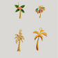 Palm tree charm