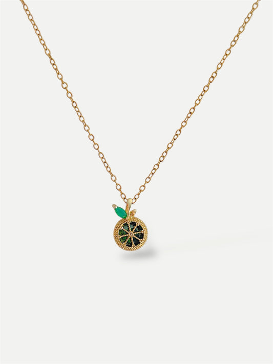 Green citrus necklace