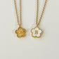Wildflower initial necklace