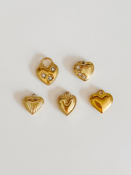 Puffy Heart charms