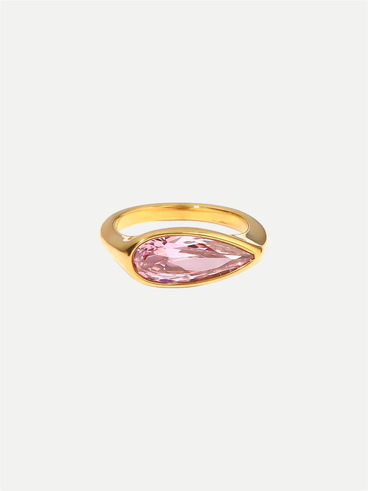 Pink Drop Ring