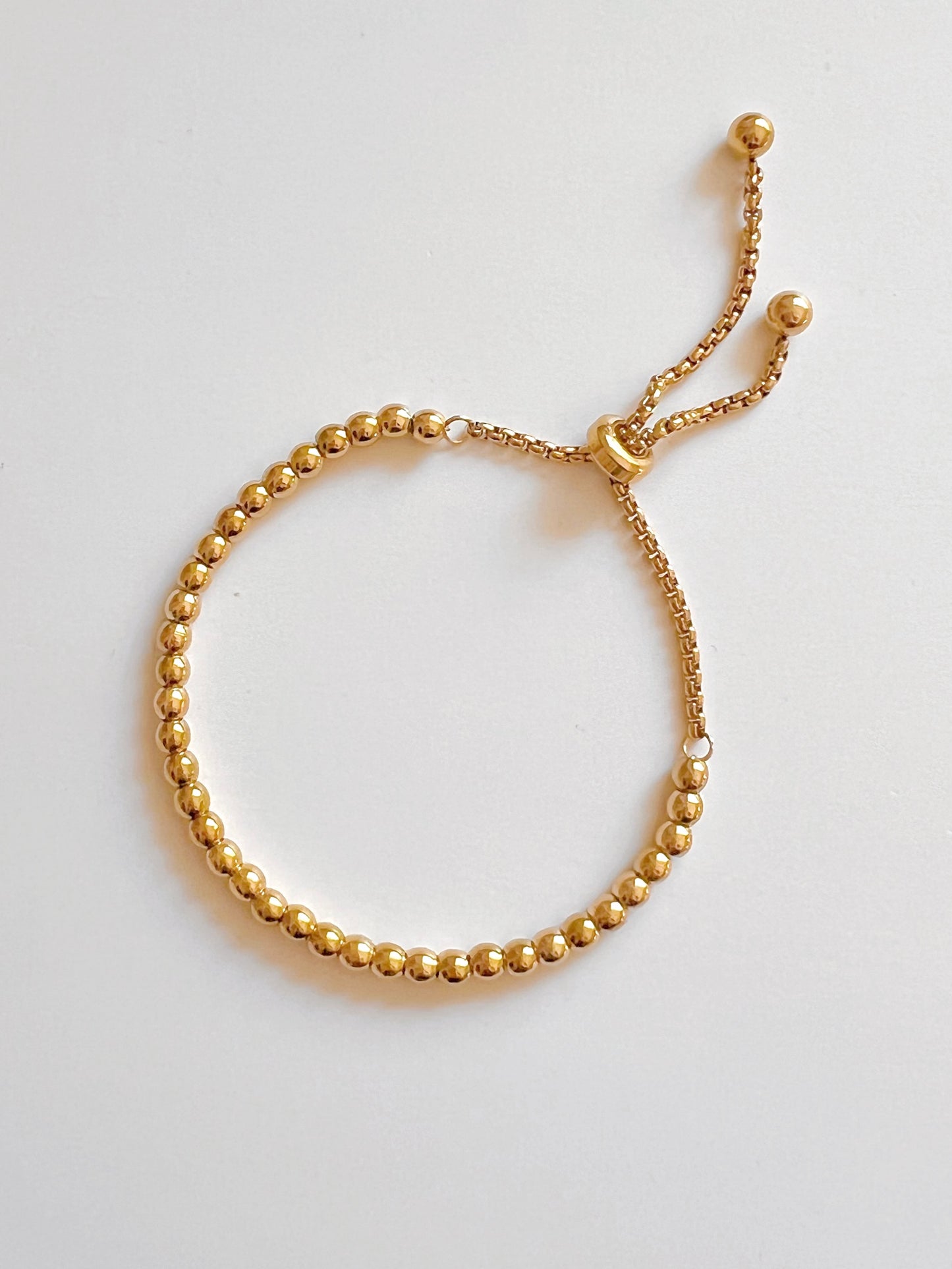 Beaded slider bracelet