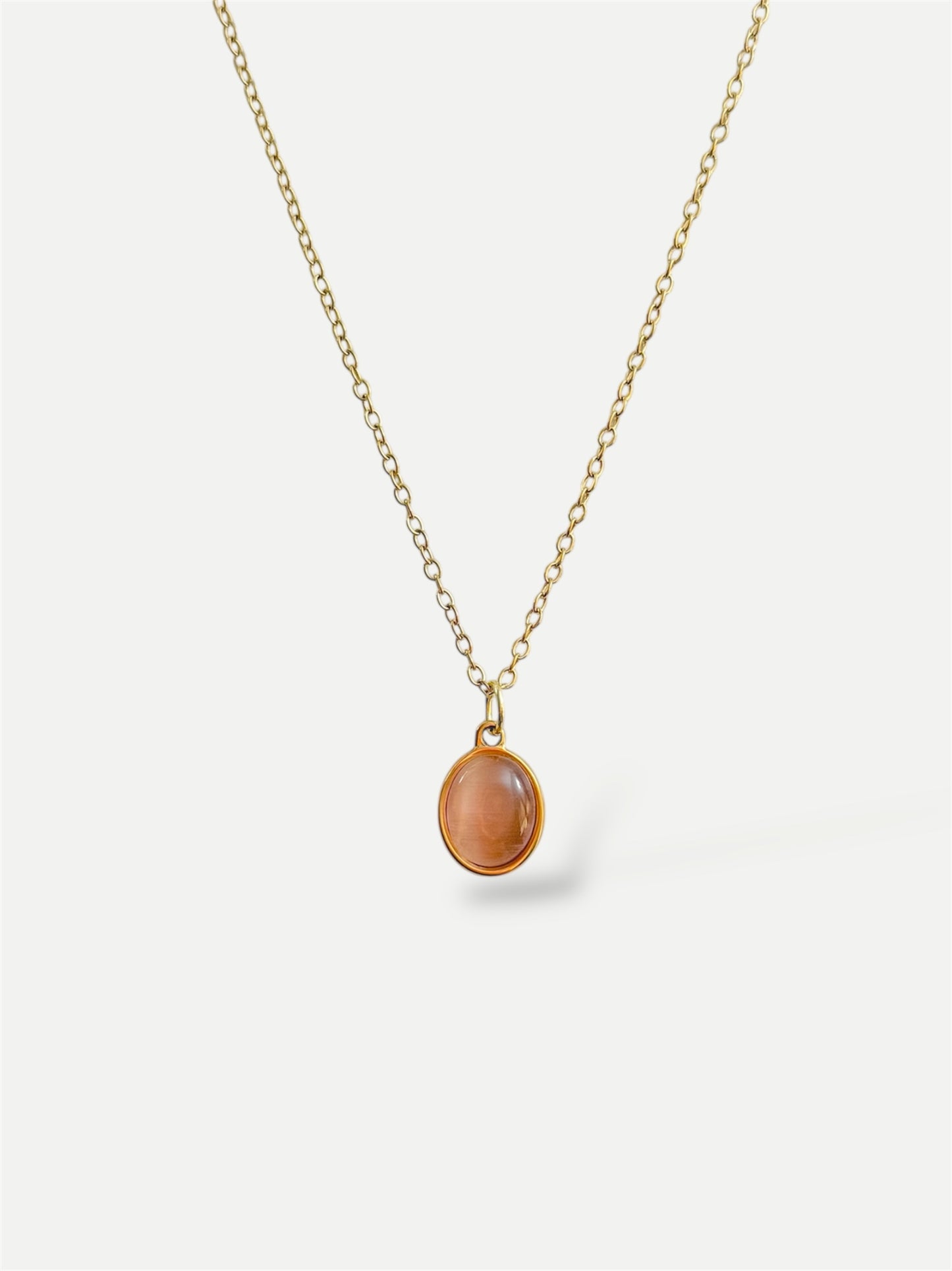 Oval drop Necklace