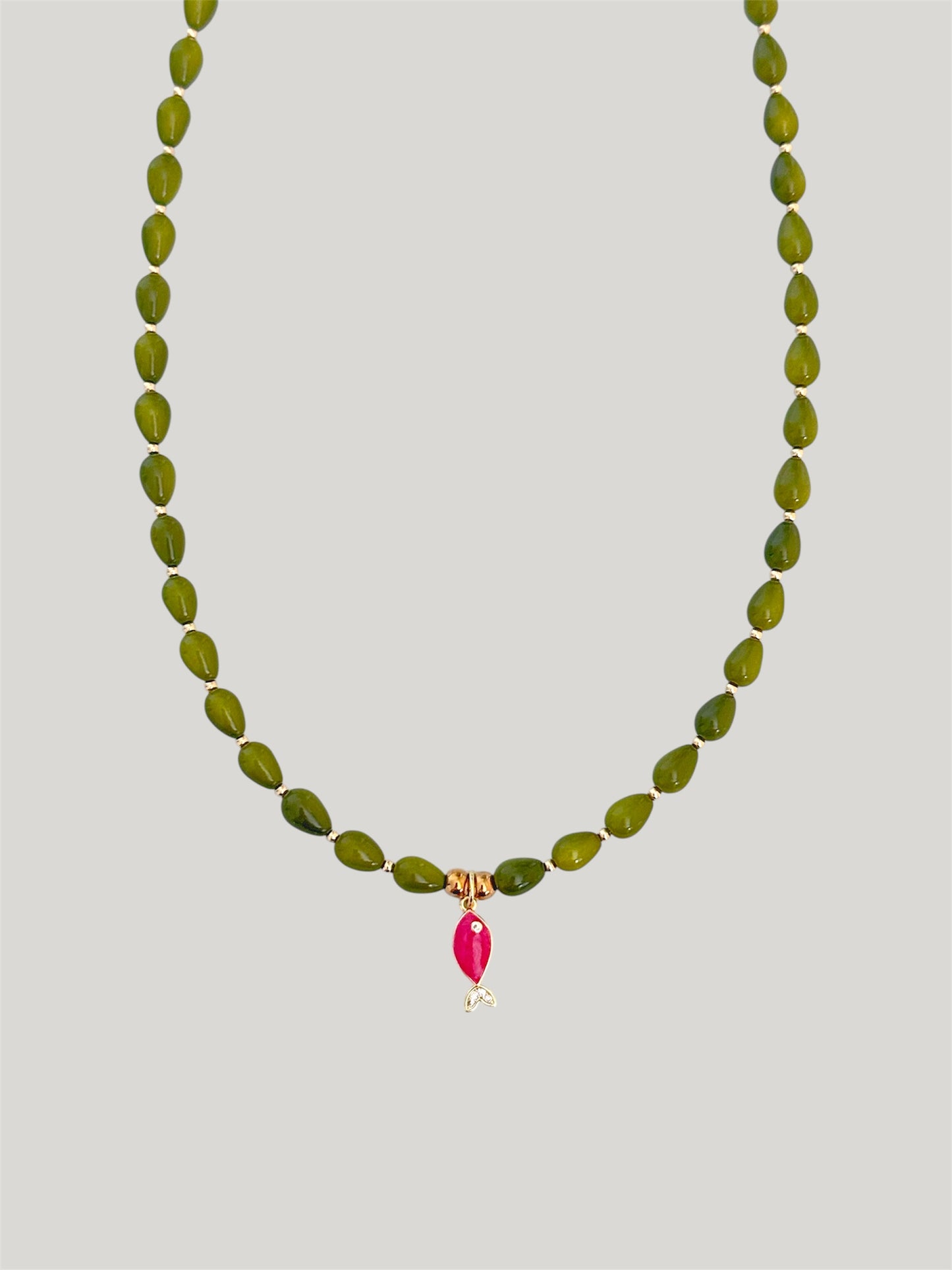 Manzanilla fish necklace