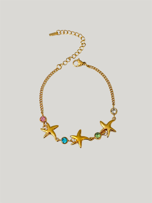 Sun kissed sea star bracelet