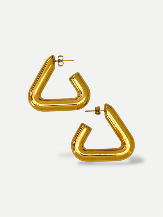 Chunky triangle earrings
