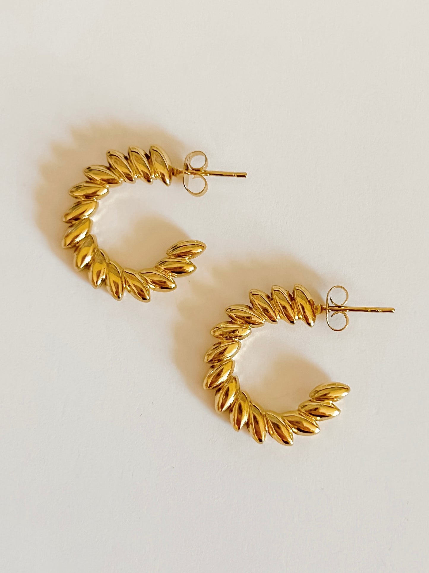 Spike hoops earrings