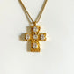 Statement cross necklace