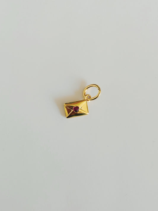 Mini love letter charm