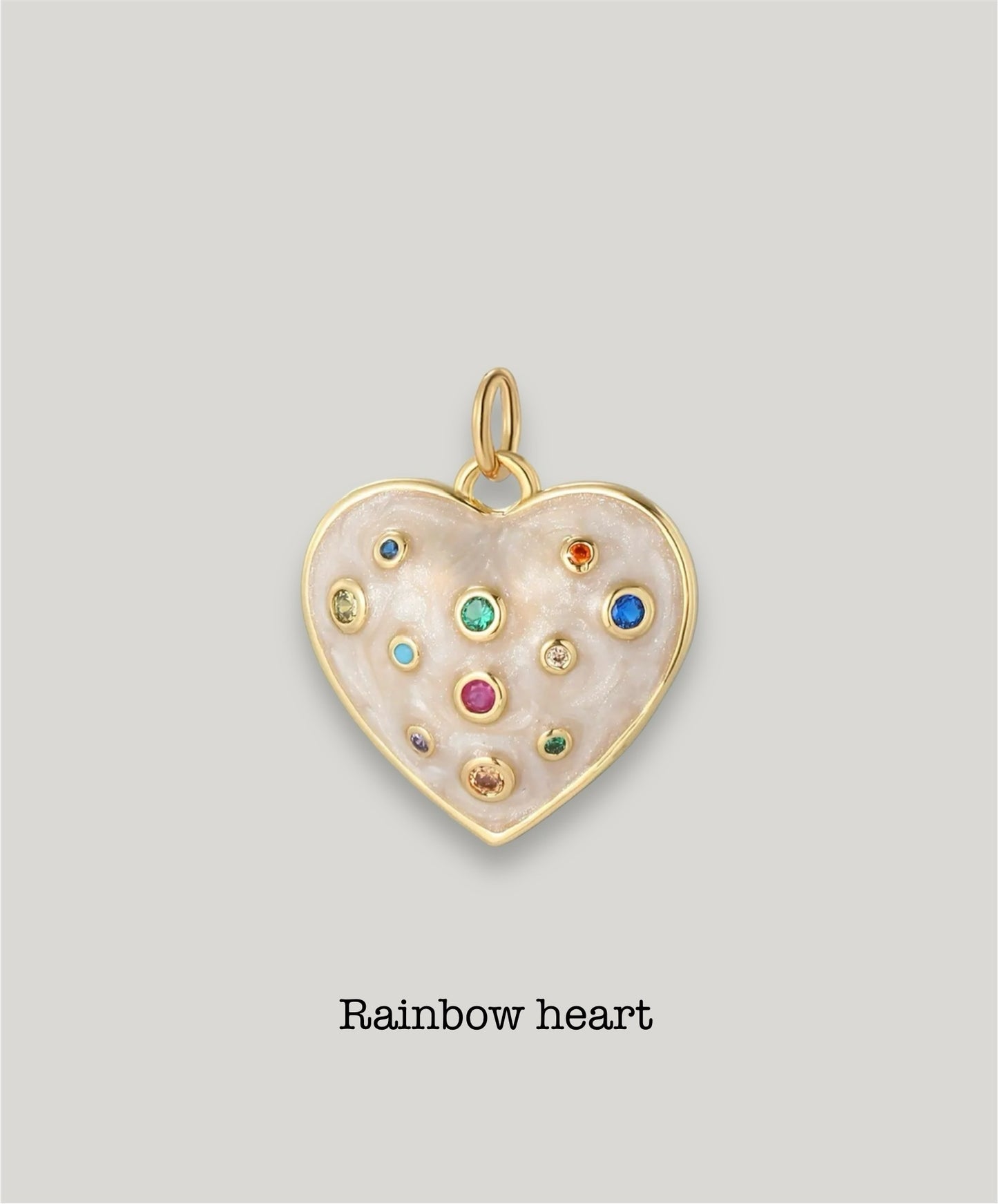 Enamel Heart Charm