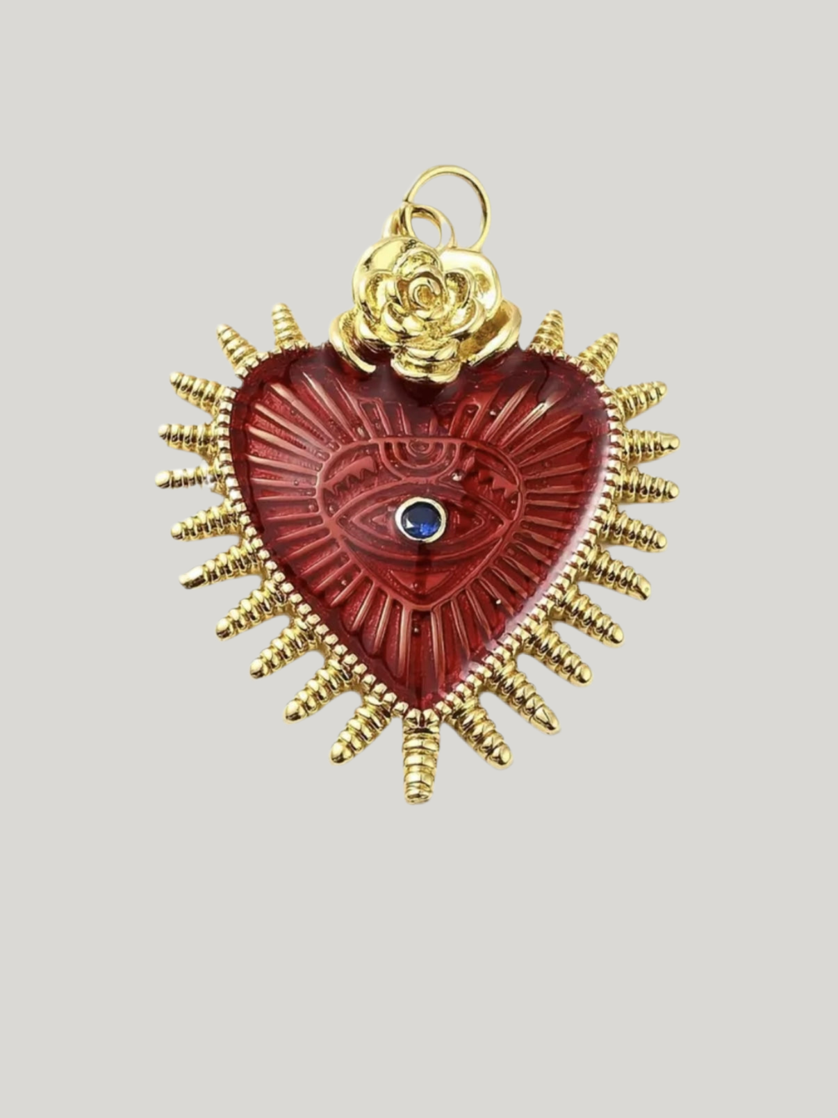Eye evil heart charm