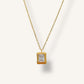 Square pendant necklace