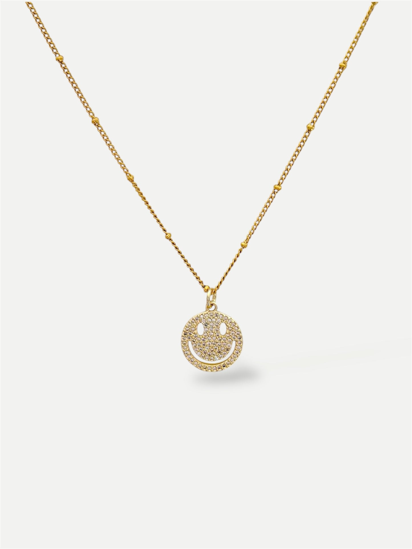 Happy face necklace