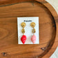 Blush shell earrings