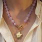 Golden lilac necklace