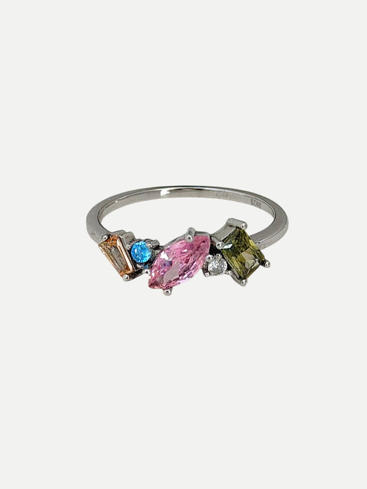 Rainbow Countess Ring (925 Sterling Silver)