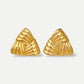Triangle oversized studs earrings