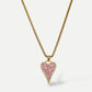 Mosaic heart necklace