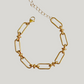 Oval rectangle interlock bracelet