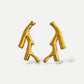 Branch coral earrings