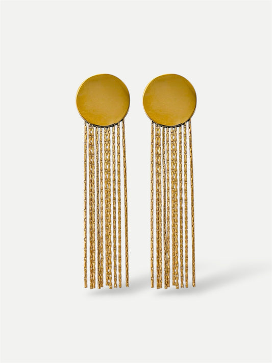 Round Tassel Earring