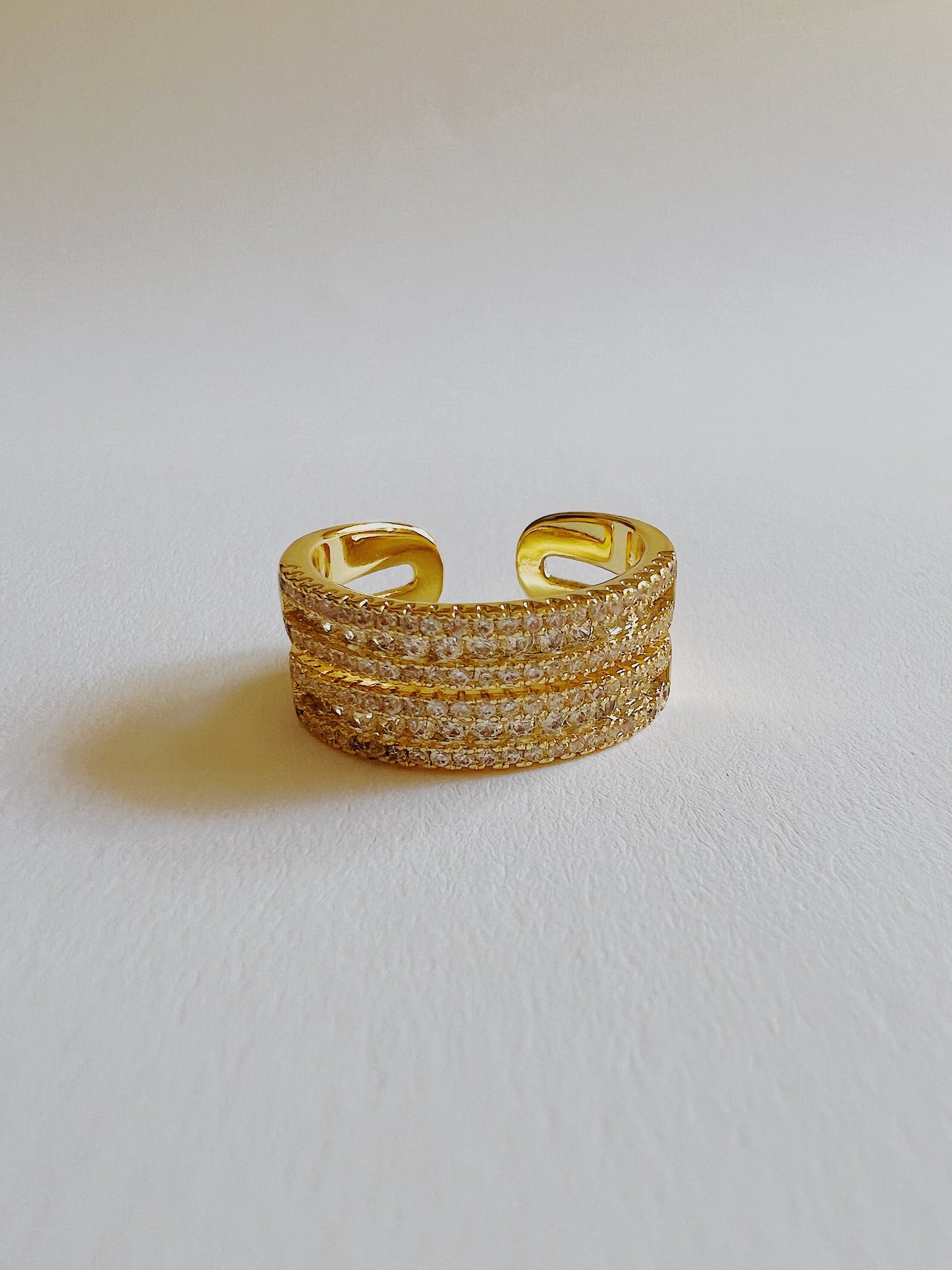 Open double band Ring