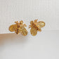Bee studs earrings