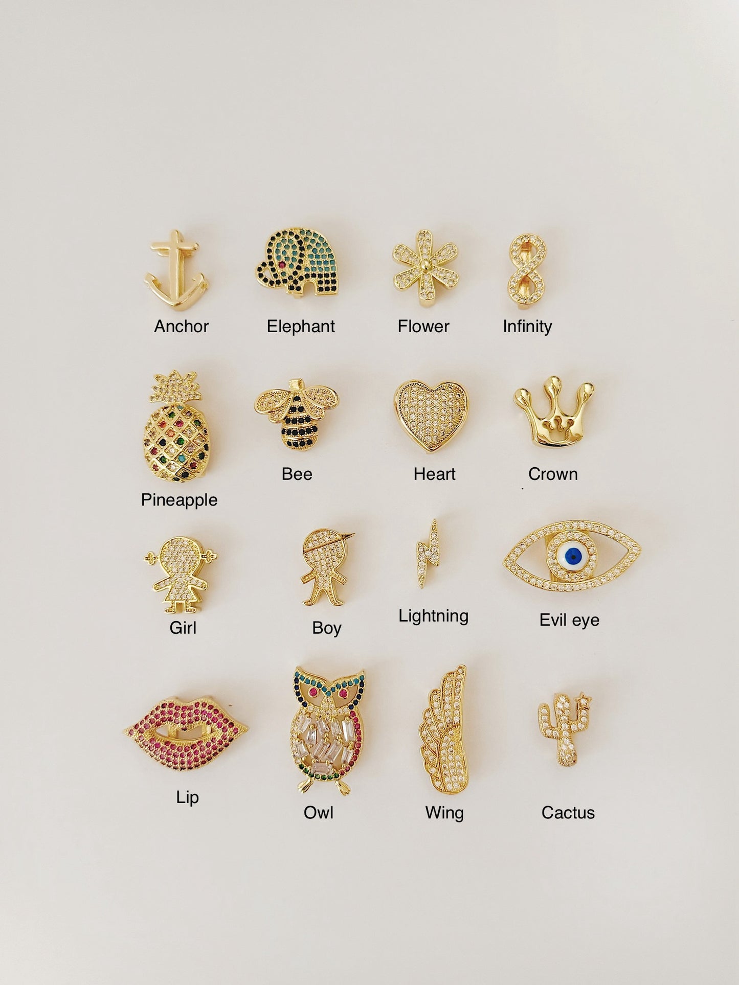 Charm for mesh bracelet