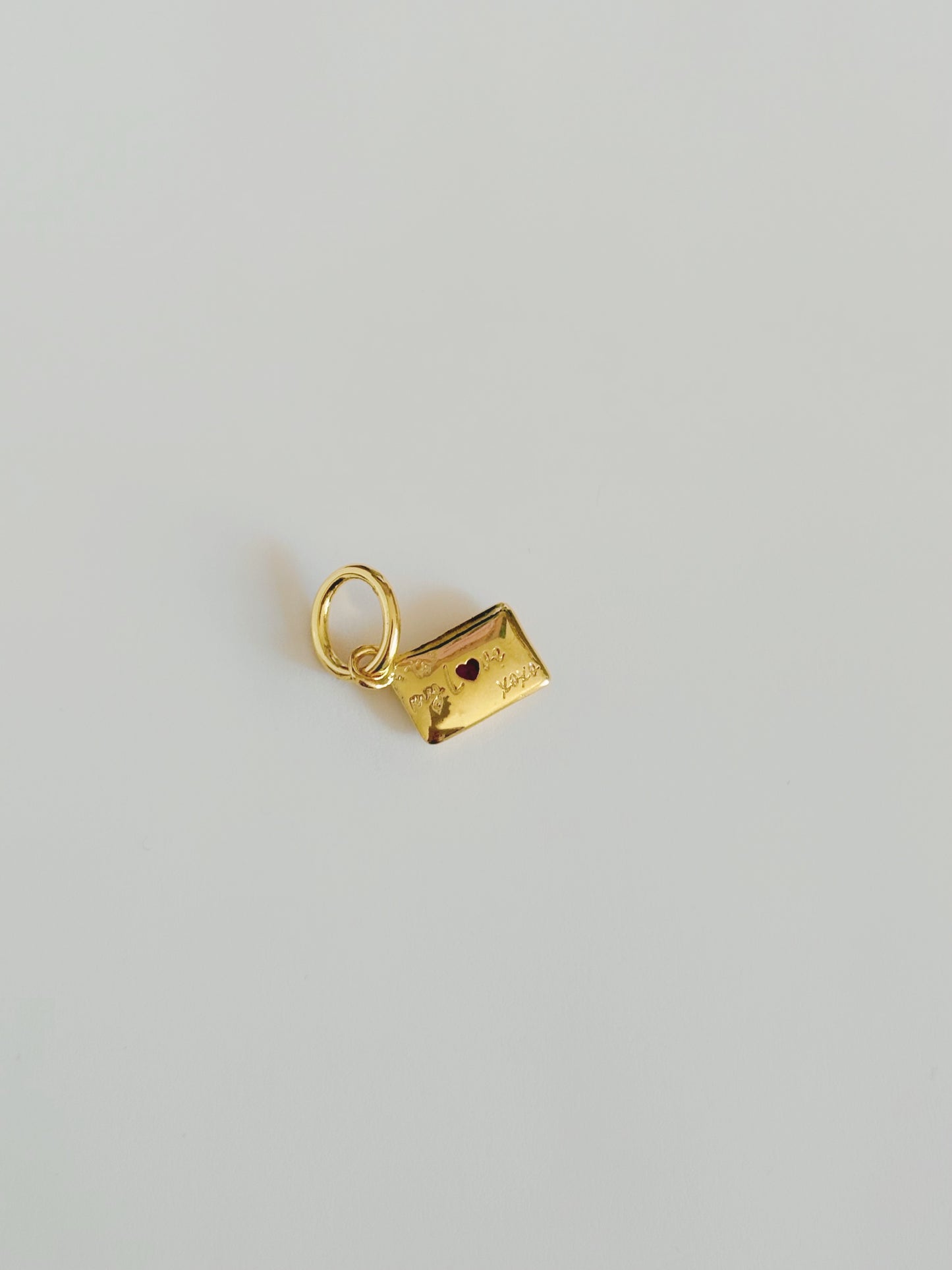 Mini love letter charm