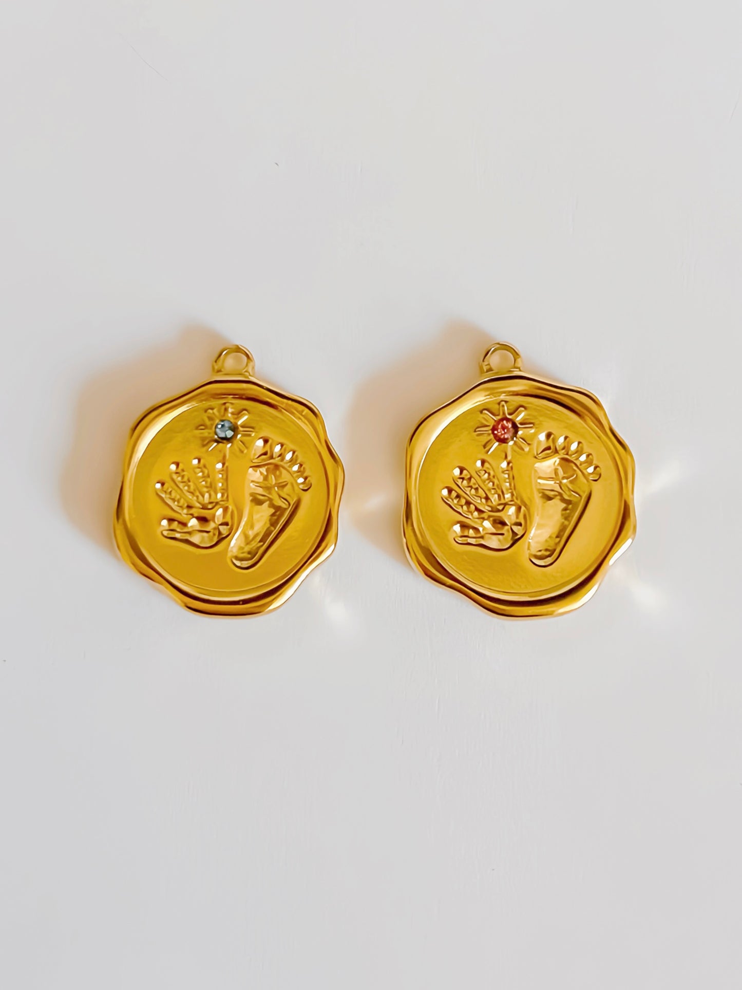 Baby hand & footprint charm