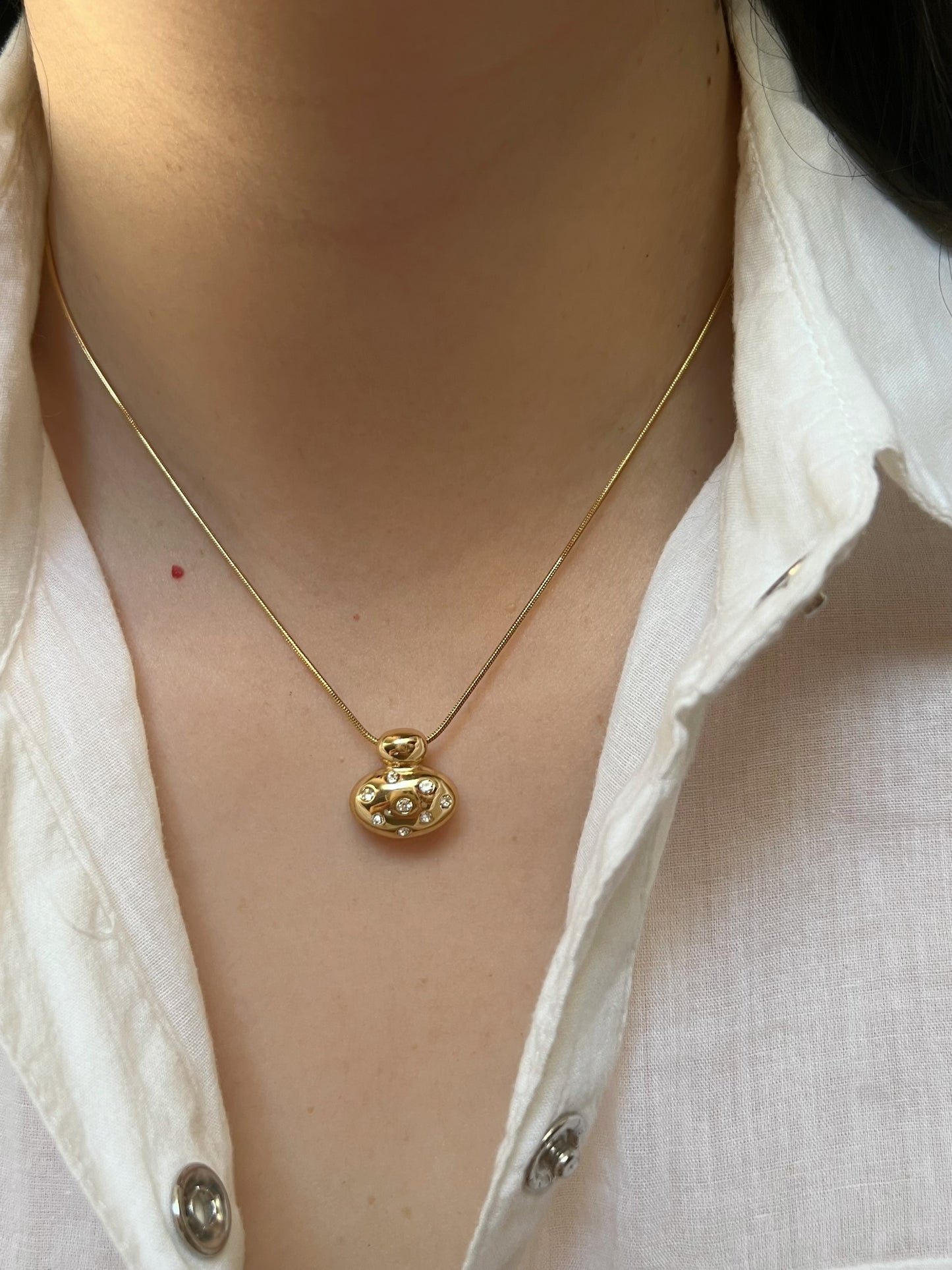 Sparkle bottle necklace