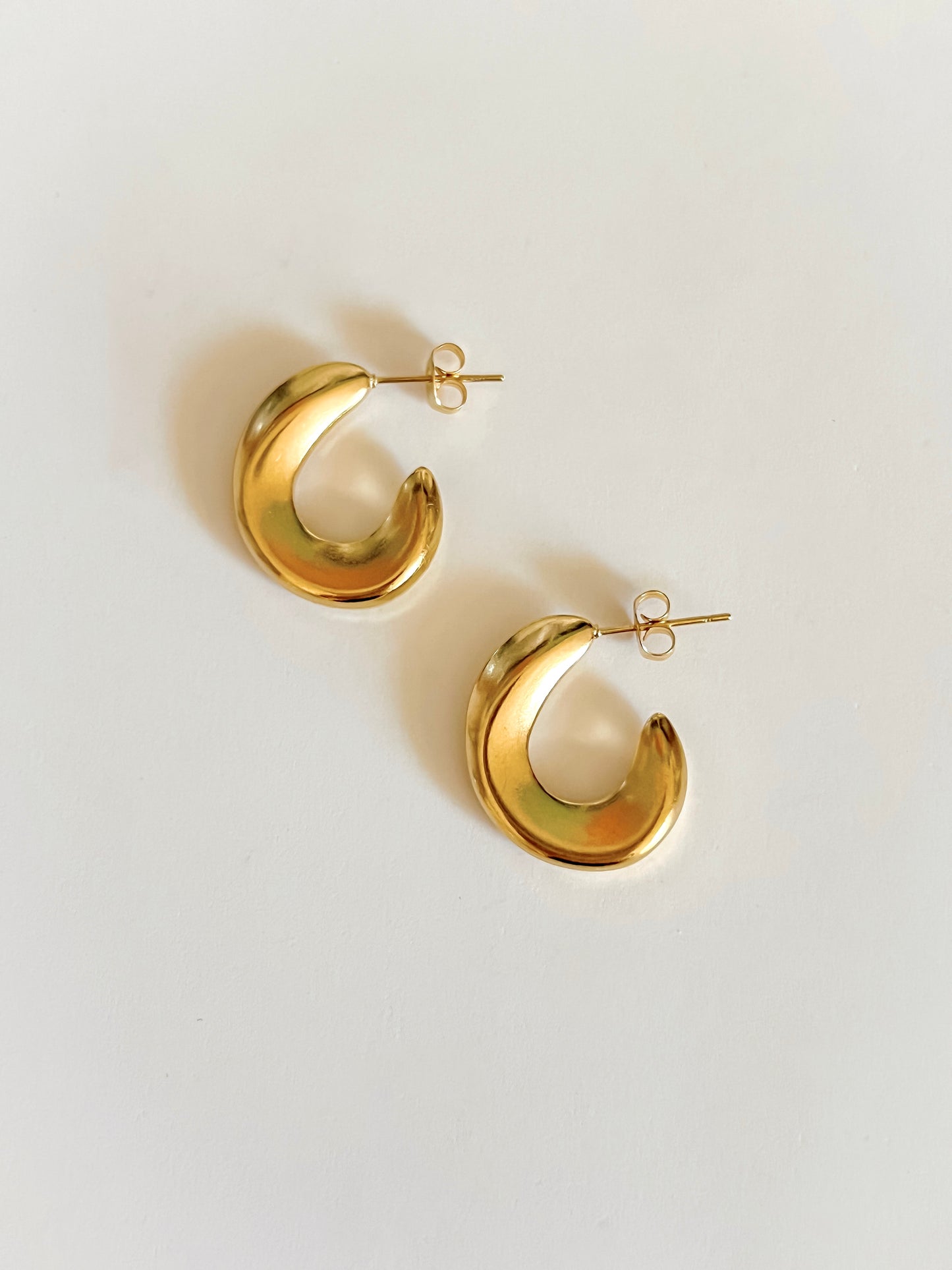 Bahia irregular hoop earrings