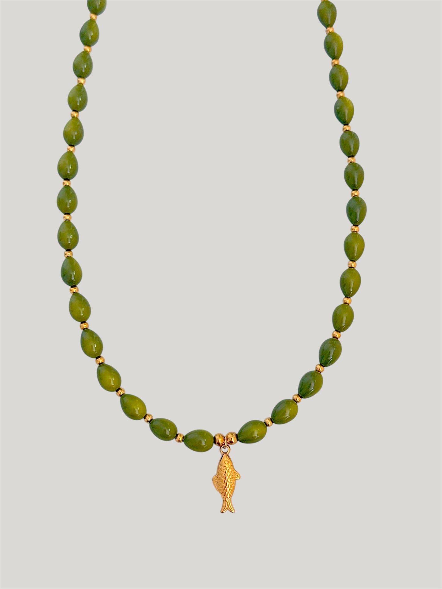 Kalamata fish necklace