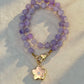 Golden lilac necklace