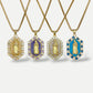 Virgen hexagonal necklace