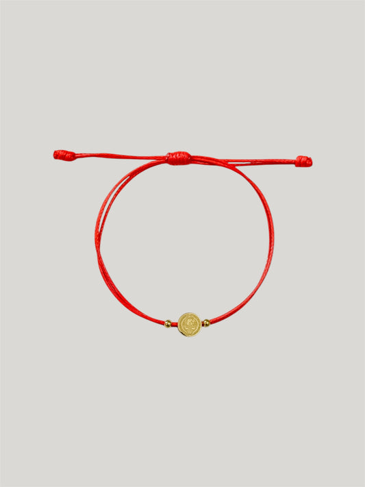 Saint Benedict red cord bracelet