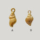 Sea life charms: conch shell