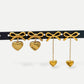 Bow and heart earrings