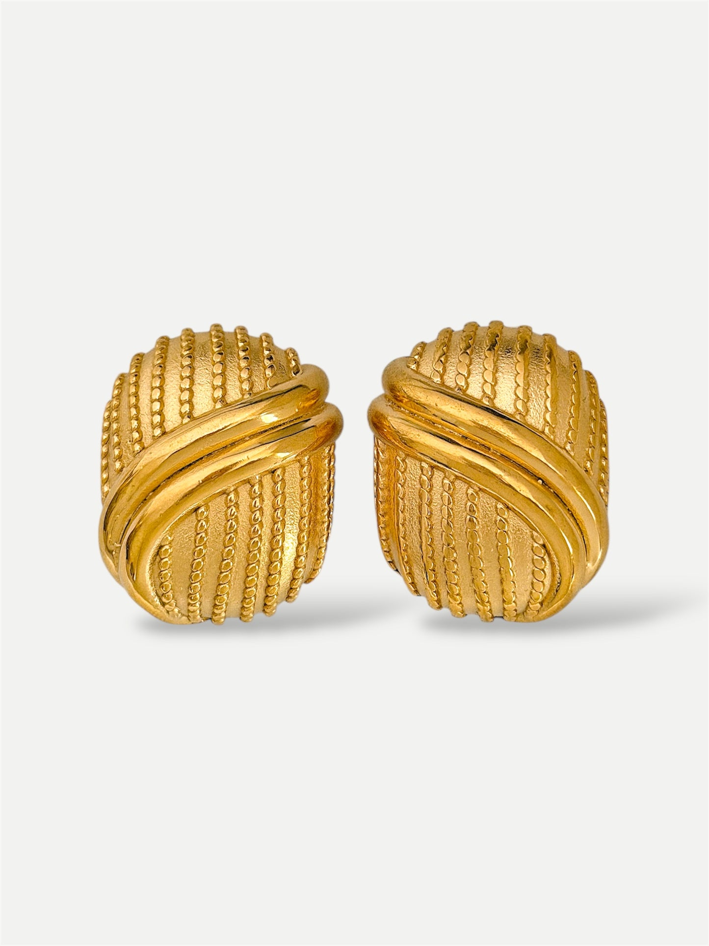 Sequins oversized studs earrings