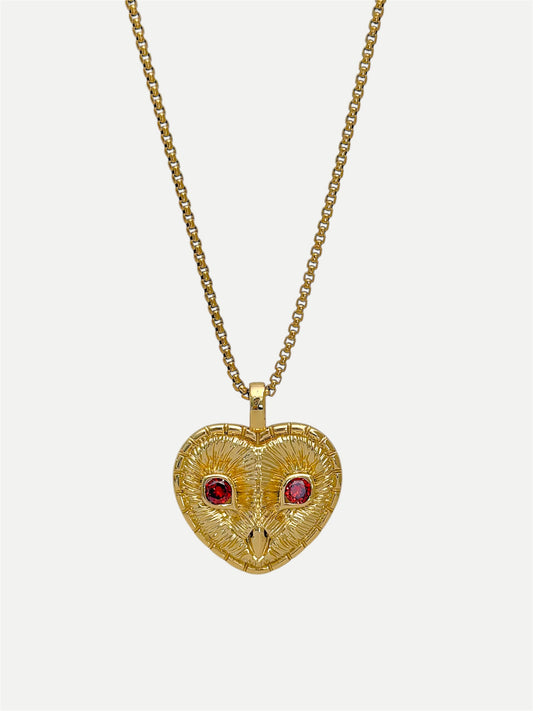 Owl love necklace
