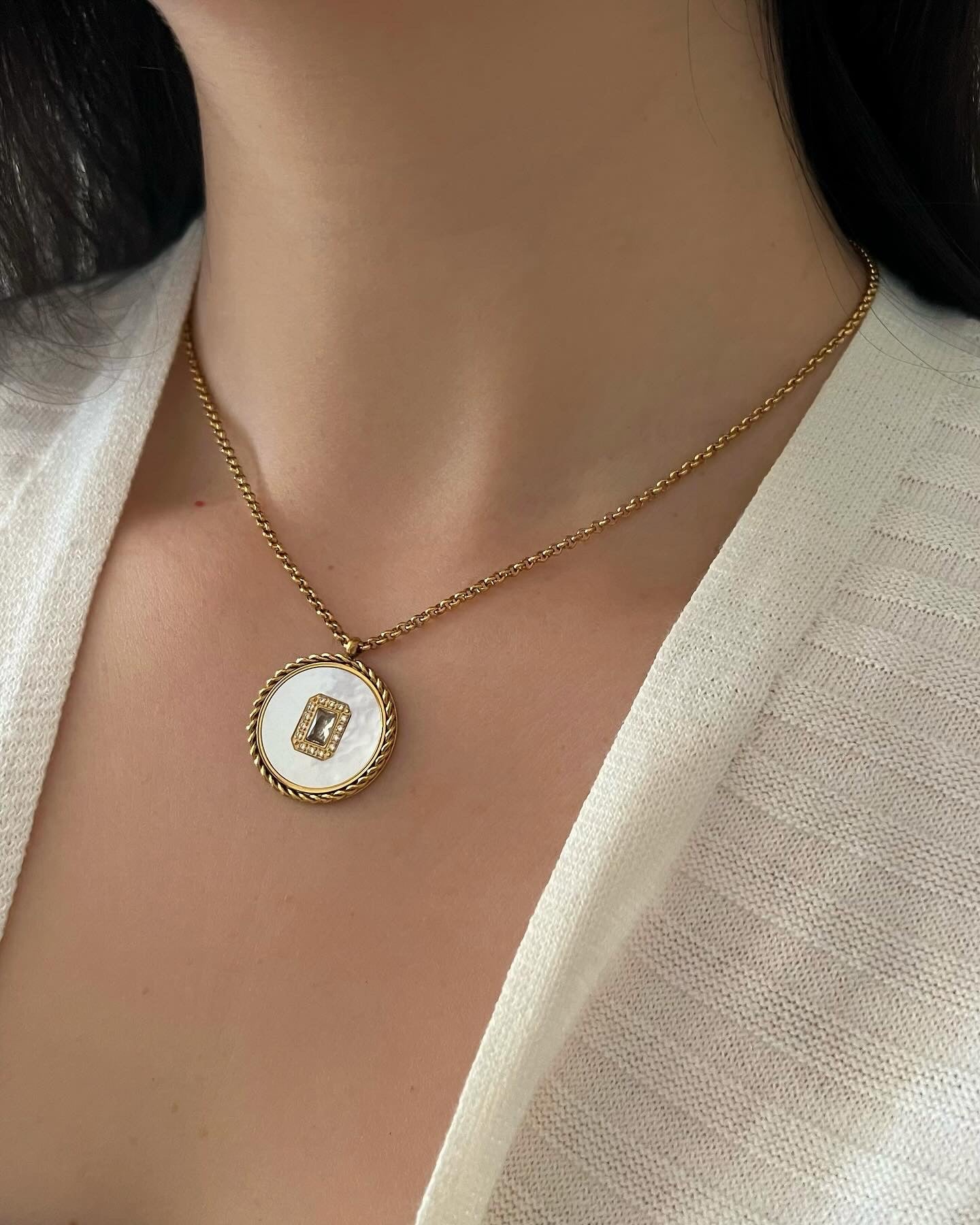 Round Medallion Necklace