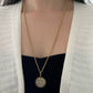 Evil Eye Medallion Opera Necklace