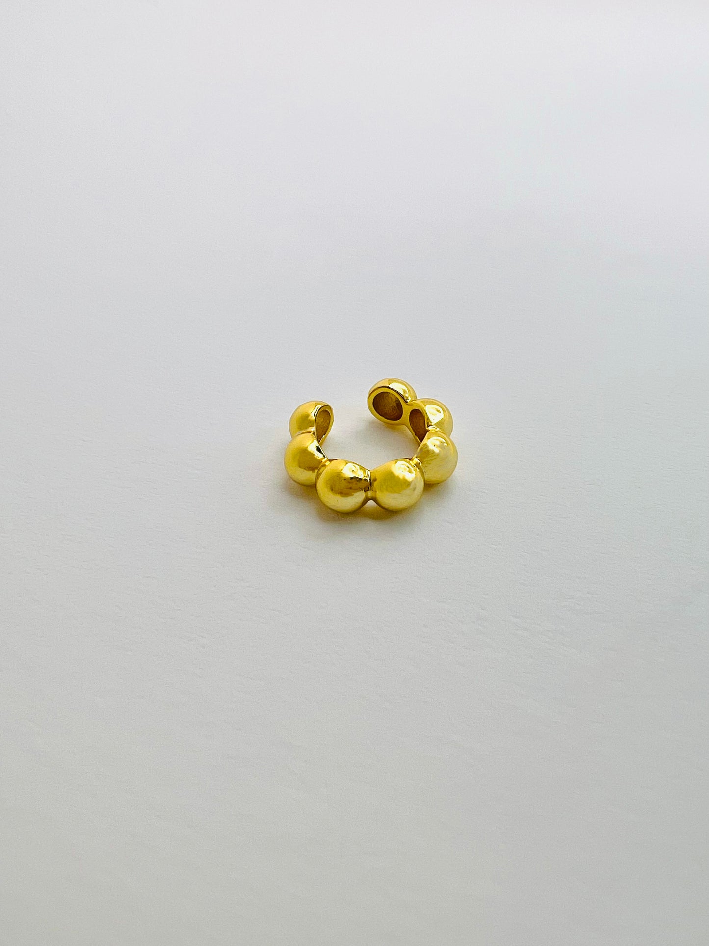 Bead Ear cuff (single piece, 925 Sterling Silver)